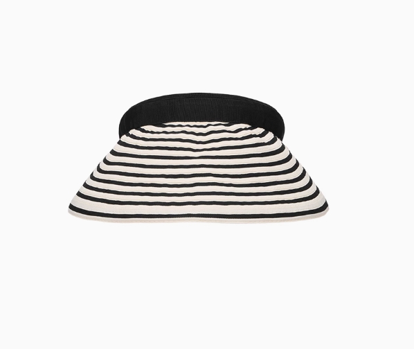 Summer New Women's Fashion Striped Empty Top Hat