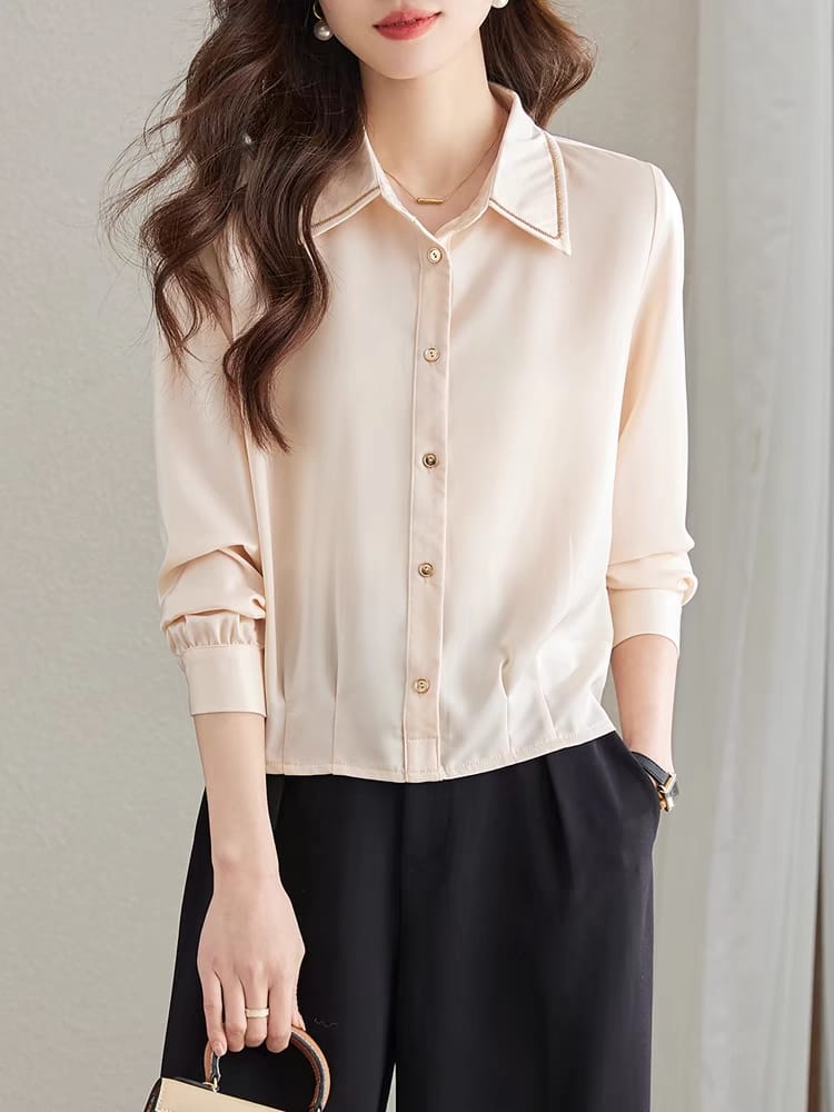 Women's new long-sleeved shirt, fashionable casual business wear