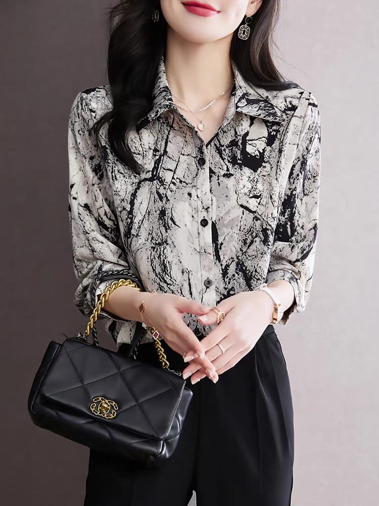 Women's new style long sleeve fashionable casual shirt